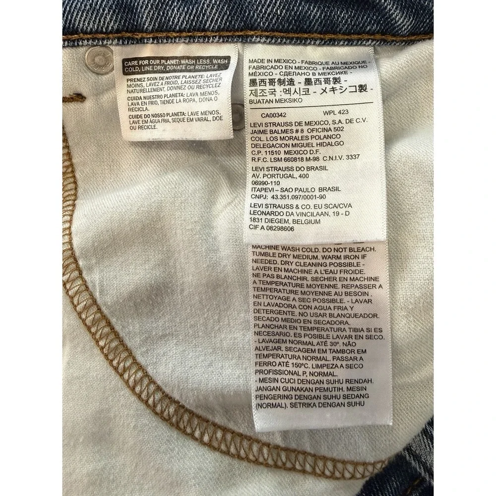 Levi's 517 Slim Bootcut Denim Blue Jeans Cotton Blend Men's 38x29 Farm Worn